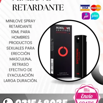 MINILOVE SPRAY RETARDANTE PARA DUDRAR MAS EN LA CAMA 