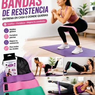 bandas elasticas de tela para gluteos y piernas 