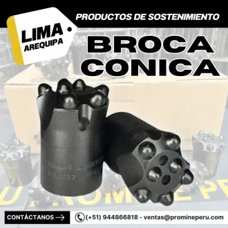 Broca Cónica para Perforación - Minería Subterránea