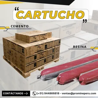 Cartuchos de Resina y Cemento - Anclaje Minero