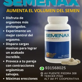 SEMENAX AUMENTA LA MOTILIDAD DE TUS ESPERMATOZOIDES lima