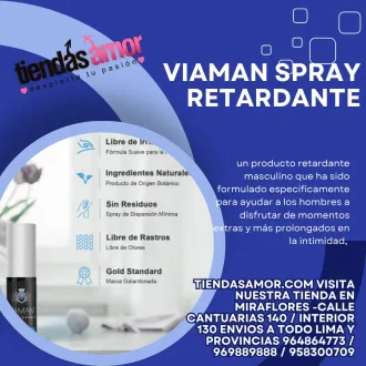 Viaman Spray Retardante tiendas amor miraflores 