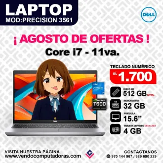 Laptop DELL Intel core i7 - 11va.