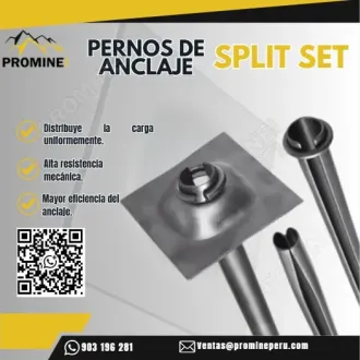 PERNOS DE ANCLAJE SPLIT SET - PROMINE PERU