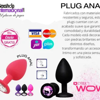 PLUG ANAL CON DIAMANTES - PARA MEJOR PLACER - 931568025