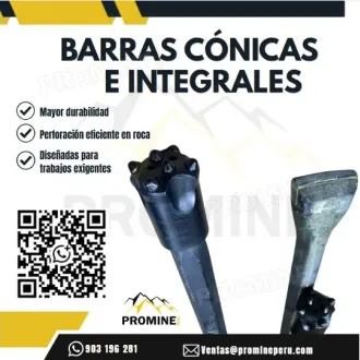BARRAS CÓNICAS Y BARRENOS INTEGRALES - PROMINE PERU 