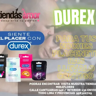 Condones DureX Sensitivos Retardantes y Estimulantes 