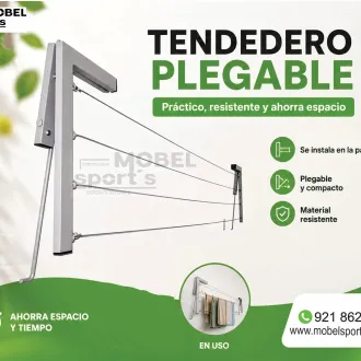 Tendedero Plegable para pared - Ahorra espacio