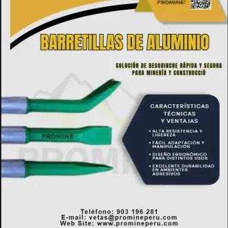Barretillas de Aluminio para Desatado Seguro de Rocas