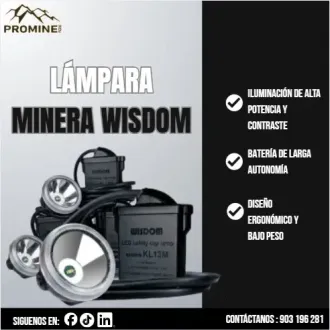 LÁMPARA MINERA WISDOM - PROMINE PERU