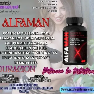 ALFAMAN EL MEJOR POTENCIADOR SEXUAL PARA HOMBRES TIENDAS ERO