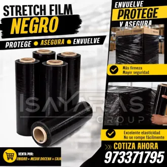  STRETCH FILM NEGRO DE ALTA RESISTENCIA - ISAYARAS GROUP