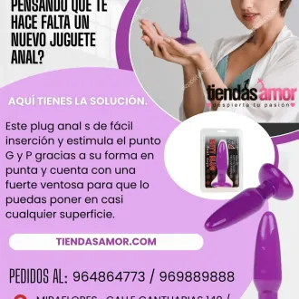 Butt Plug Anal Toys morado tiendas amor miraflores 