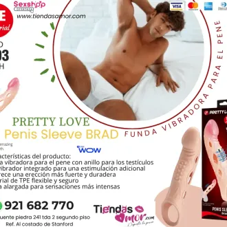 PRETTY LOVE - Penis Sleeve BRAD desarrollo del Pene Potenci