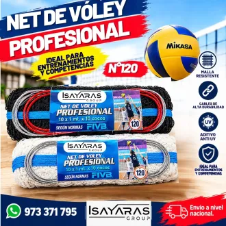  NET DE VÓLEY N. 120 PROFESIONAL