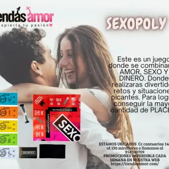 Juego Erótico de Mesa Sexopoly para Parejas TIENDAS AMOR