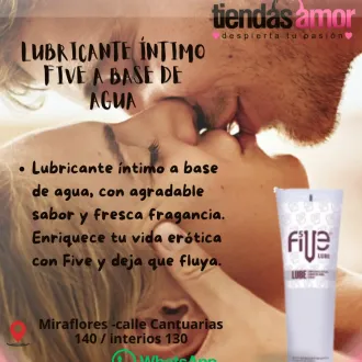 Lubricante Íntimo Five Base De Agua Dilatador TIENDAS AMOR