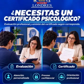 CERTIFICADO PSICOLÓGICO - SISTEMA LONDRES
