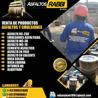 LIMA Y PROVINCIA DE ASFALTO MODIFICADO Y REFORZADO RC-250
