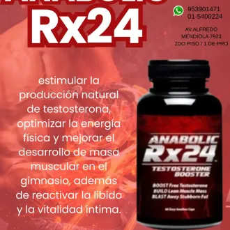 ANABOLIC Rx24 AUMENTA LOS NIVELES DE TESTOSTERONA 