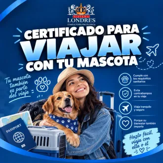 CERTIFICADO PARA VIAJAR CON MASCOTA - SISTEMA LONDRES