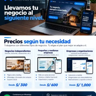 Páginas web y asistentes de WhatsApp para negocios