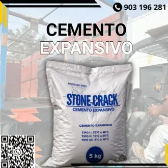 Cemento Expansivo Agente Demoledor de Roca y Concreto