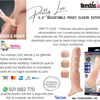 Pretty Love 3.0 Adjustable Penis Sleeve Extender Desarrollad