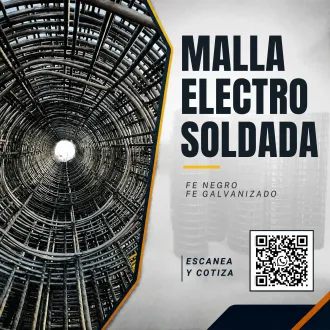  Malla Electrosoldada de Acero Negro y Galvanizado 