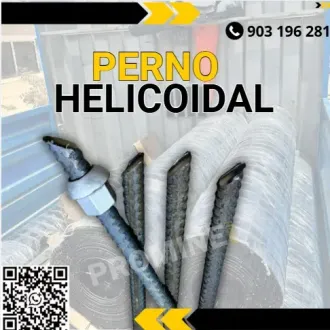 PERNO HELICOIDAL PRODUCTO MINERO 