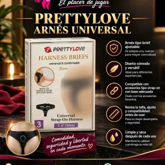 UNIVERSAL KEVIN DILDO CON HARNES MANOS LIBRES TEN EL CONTROL
