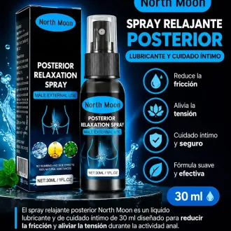 Spray Relajante Anal North Moon de 30 ml Lubricante Anal 
