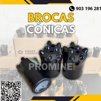 BROCAS CÓNICAS PARA ROCA MIXTA PRECISIÓN Y EFICIENCIA EN PE