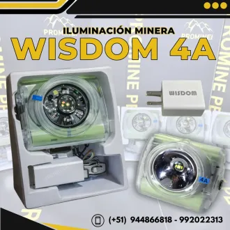 Lámpara Wisdom 4A iluminación minera Cargador