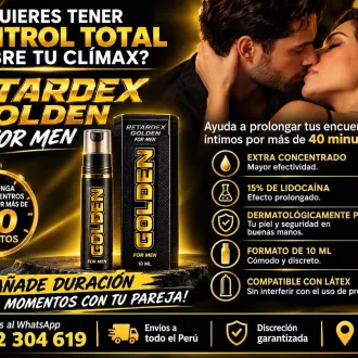 SPRAY RETARDANTE - RETARDEX GOLDEN EN SEX SHOP LINCE