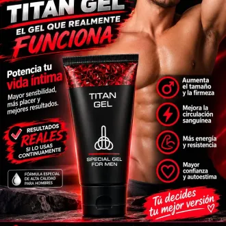 Titans Gel mejora del rendimiento masculino 50 ml Potenciado