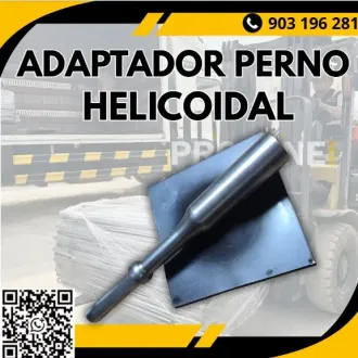 ADAPTADOR DE PERNO HELICOIDAL CONEXIÓN SEGURO PARA MINERÍA
