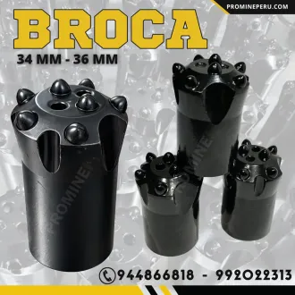 Broca cónica de 34 y 36 mm - 7 Botones - Lima