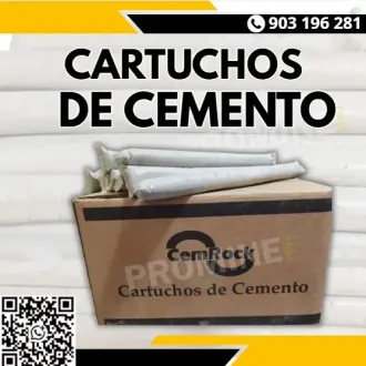 CARTUCHOS DE CEMENTO FIJACIÓN RÁPIDA Y SEGURA EN M
