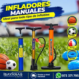 INFLADORES MANUALES- MUY PRACTICO PARA LLEVAR A LOS PATIDOS