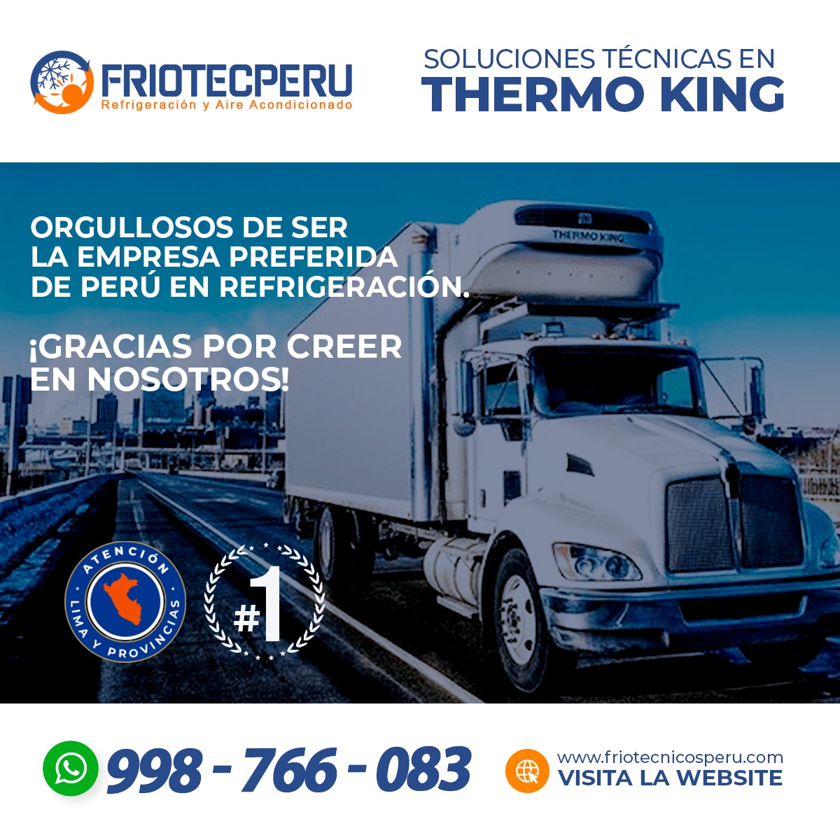 998766083 TÉCNICOS ESPECIALISTAS EN REFRIGERACIÓN TRANSPORTE THERMO KING