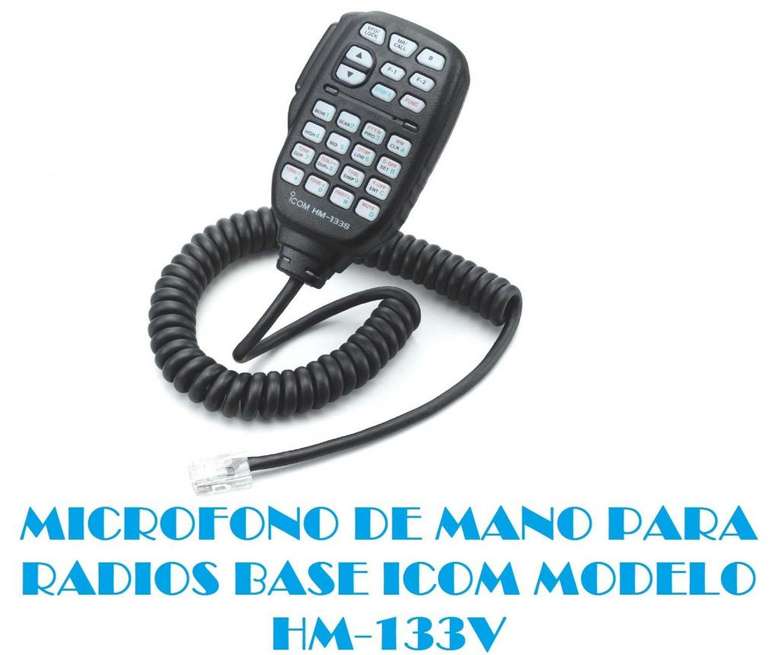 Microfono de Mano Radios Icom Hm133v