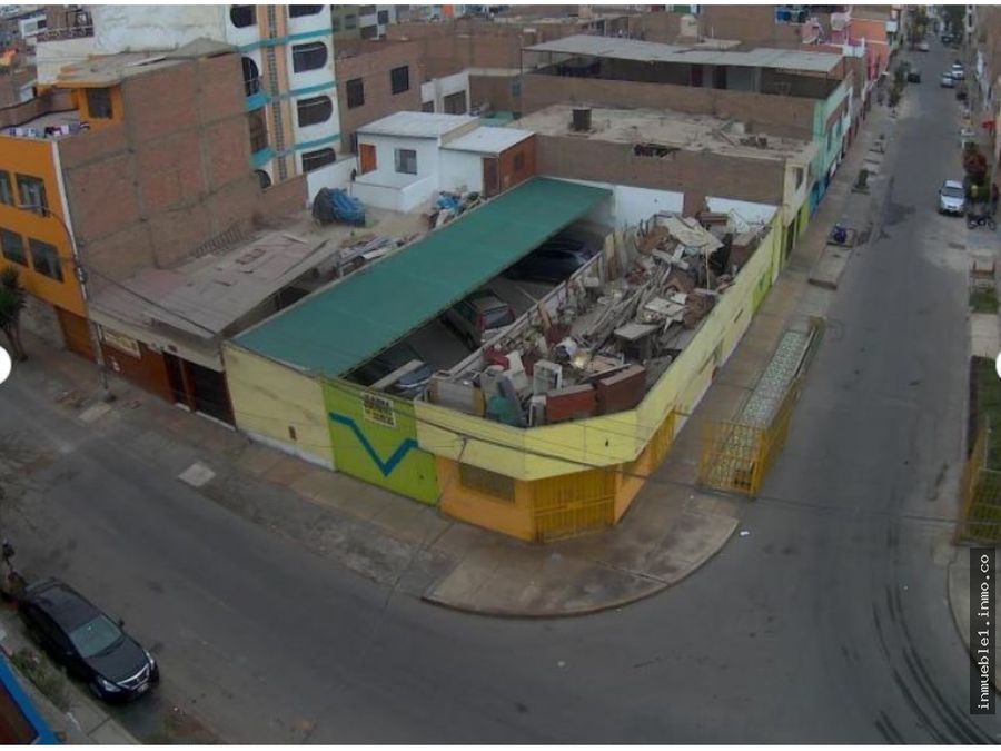 VENTA DE TERRENO DE 240 M2 EN ESQUINA USO COMERCIAL LOS OLIVOS