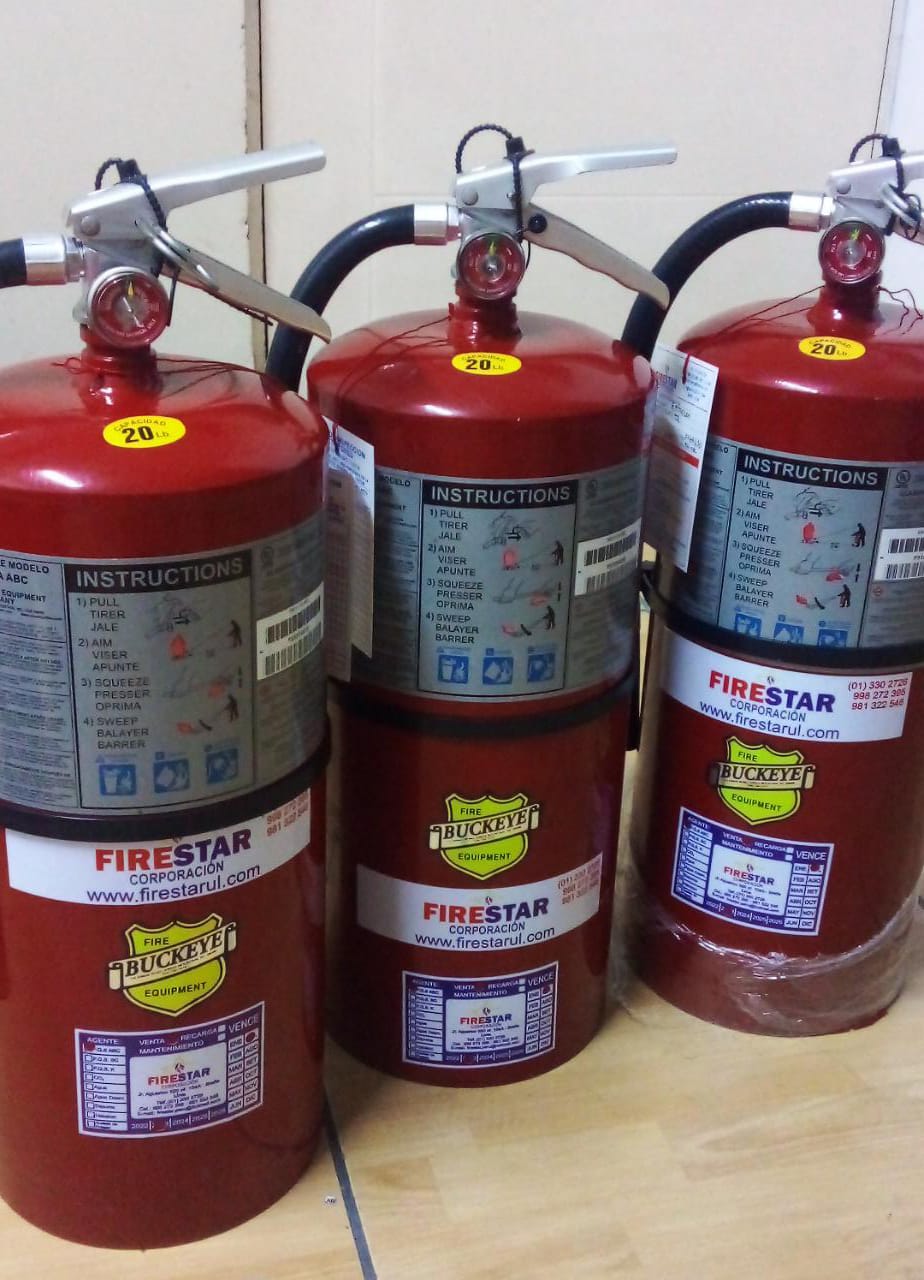 Extintores con Certificacion UL 30 Libras Ventanilla