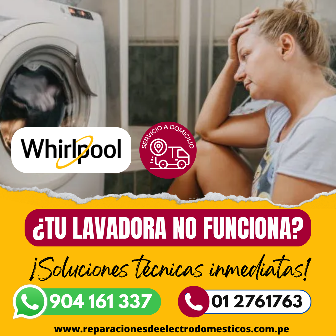 De Inmediato Técnicos Whirlpool 904 161 337 Lavadoras y Secadoras PTE. PIEDRA