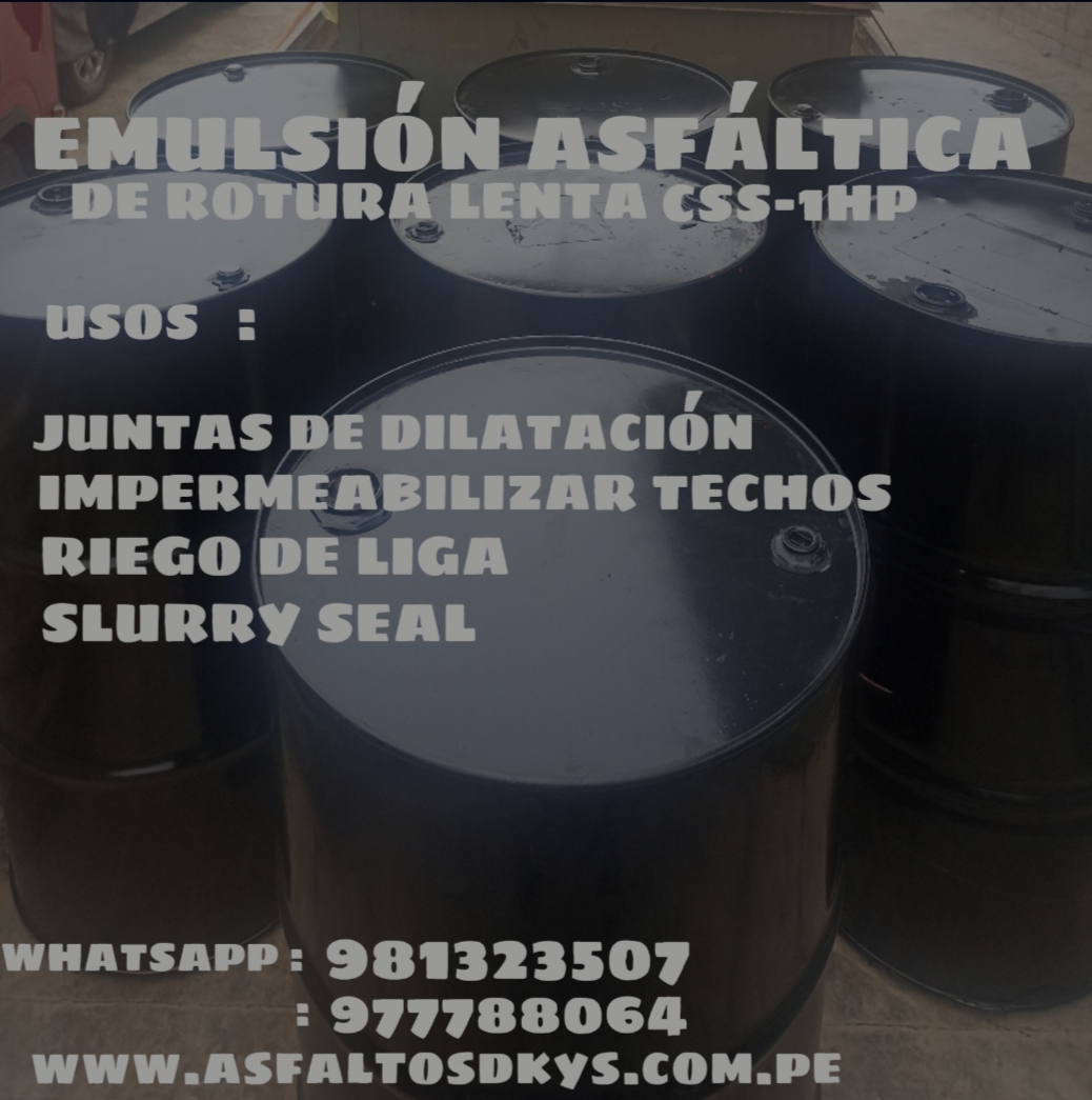 Emulsión asfáltica lenta