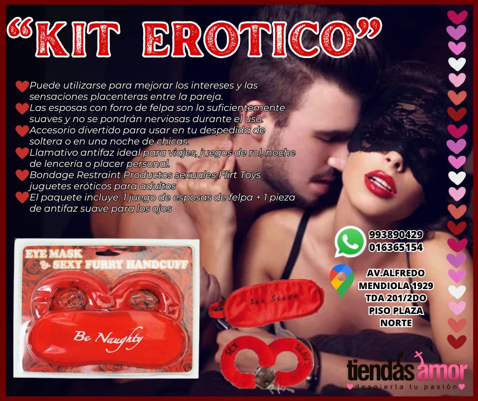 SEXSHOP KIT DE ESPOSAS Y ANTIFAS PARA UNA NOCHE EROTICA