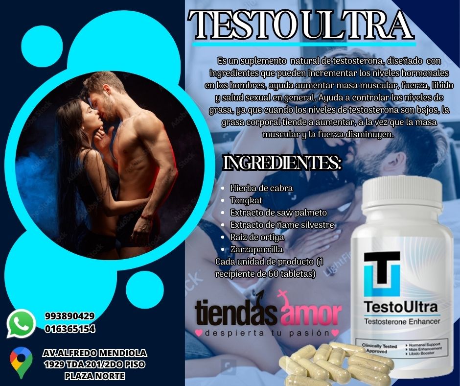 SEXSHOP MEDICINA 1 PARA LA POTENCIA SEXUAL TESTO ULTRA DE 60