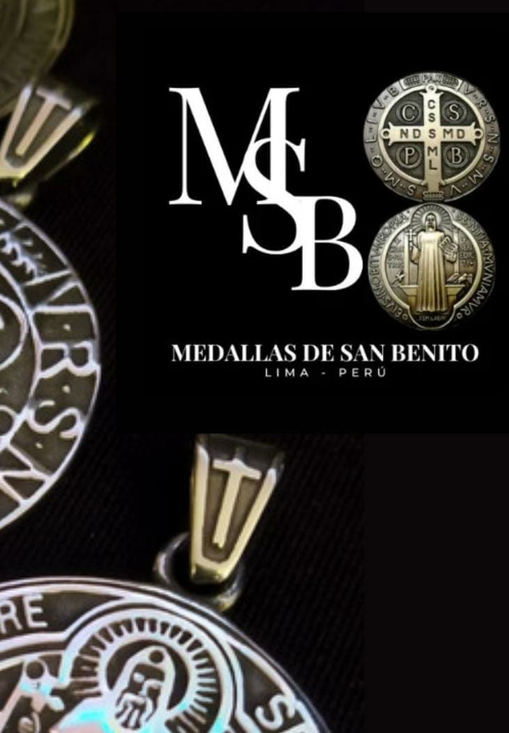 Medallas de San Benito Lima Peru Gam Italy Joyas