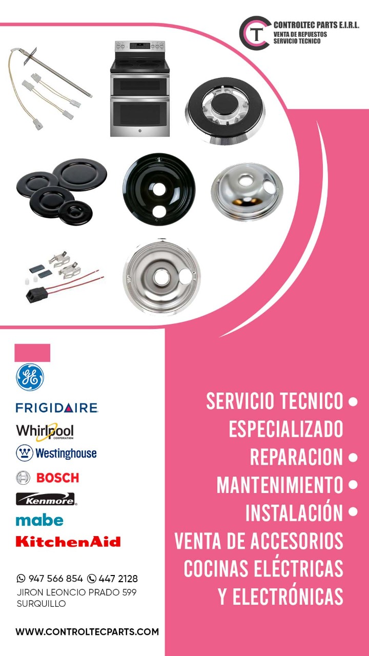 CONTROLTEC PARTS EIRL VENTA DE REPUESTOS ORIGINALES EN LINEA BLANCA